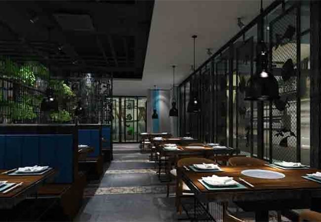 運(yùn)用豐富合肥餐飲店空間裝修,讓平淡，變得更有層次